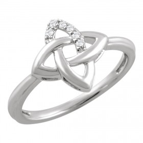 0.11 ct Ladies Round Cut Diamond Anniversary Ring