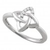 0.11 ct Ladies Round Cut Diamond Anniversary Ring