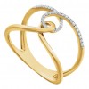 0.48 ct Ladies Round Cut Diamond Freeform Ring