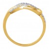 0.42 ct Ladies Round Cut  Diamond Infinity Style Knot Ring