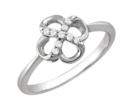 0.21 ct Ladies Round Cut Diamond Anniversary Ring