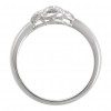 0.21 ct Ladies Round Cut Diamond Anniversary Ring