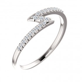 0.46 ct Ladies Round Cut Stackable Diamond Anniversary Ring
