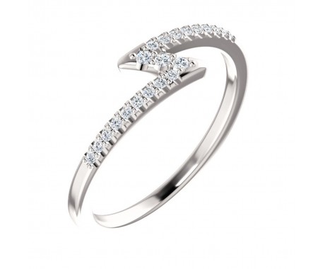 0.46 ct Ladies Round Cut Stackable Diamond Anniversary Ring