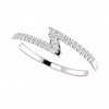 0.46 ct Ladies Round Cut Stackable Diamond Anniversary Ring