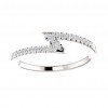 0.46 ct Ladies Round Cut Stackable Diamond Anniversary Ring