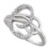 0.58 ct Ladies Round Cut Diamond Anniversary Ring