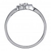 0.20 ct Ladies Round Cut Diamond Double Heart Ring