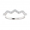 0.21 ct Ladies Round Cut  Stackable Diamond Wedding Band 