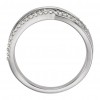 0.44 ct Ladies Round Cut Diamond Criss Cross Ring