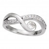 0.56 ct Ladies Round Cut Diamond Infinity Ring