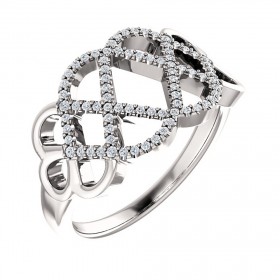1.10ct Ladies Round Cut Diamond Women Anniversary Ring