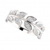 0.79 ct Ladies Round Cut Diaomond Leaf Ring