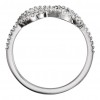 1.00 ct Ladies Round Cut Diamond Love Knot Ring