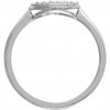 0.48 ct Ladies Round Cut Diamond Oval Cluster Ring