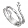 1.21 ct Ladies Round Cut Diamond Snake Ring