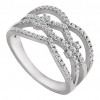 2.23 ct Ladies Round Cut Diamond Criss Cross Ring