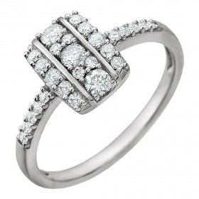 1.08 ct Ladies Round Cut Diamond Anniversary Ring
