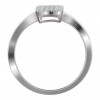 1.45 ct Ladies Round Cut Diamond Triple Square Ring