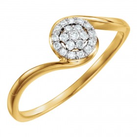 0.50 ct Ladies Round Cut Diamond Anniversary Ring
