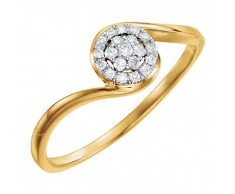 0.50 ct Ladies Round Cut Diamond Anniversary Ring