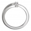 0.60 ct Ladies Round Cut Diamond Engagement Freeform Ring