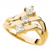 0.66 ct Ladies Princess Cut  Diamond Anniversary Ring