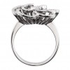 0.85 ct Ladies Round Cut Diamond Floral Ring