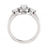 2.85 ct Ladies Oval Cut Diamond Hallo Style Engagement Ring