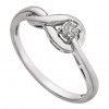0.10 ct Ladies Round Cut Diamond Ring