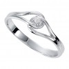 0.18 ct Ladies Round Cut Diamond Engagement Ring