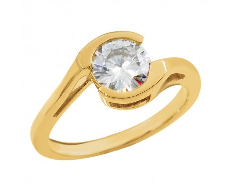 0.45 ct Ladies Round Cut Diamond  Engagement Ring