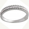 0.39 ct Ladies Round Cut Beaded Diamond Wedding Band