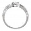 0.65 ct Ladies Round Cut Diamond Engagement Two-Stone Ring