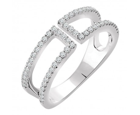0.40 ct Ladies Diamond Round Cut Anniversary Ring