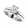 0.70 ct Ladies Round Cut Diamond Engagement Set