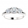 1.00 ct Ladies Round Cut Diamond Engagement Ring