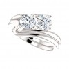 0.66 ct Ladies Round Cut Diamond Engagement Ring New