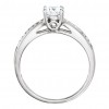 2.50 ct. Ladies Round Cut Diamond Engagement Ring with Band in Mounting