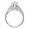 1.55 ct Ladies Round and Baguette Cut Diamond Engagement Set