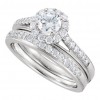 1.95 ct Ladies Round Cut Diamond Royal Engagement Set