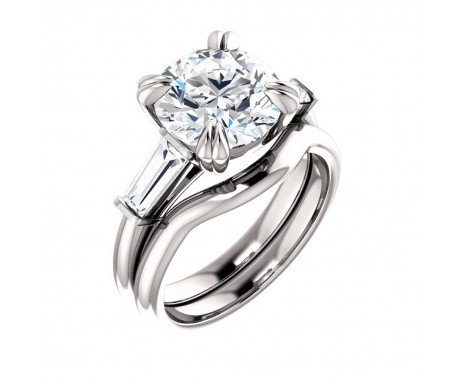 1.15 ct Ladies Round Cut Diamond  Engagement Bridal Set