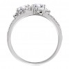 2.10 ct Ladies Round Cut Diamond Engagement two Stone Ring