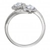 2.20 ct Ladies Round Cut Diamond Two Stone Engagement Ring