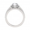 2.25 ct Ladies Round Cut Diamond Halo Style Engagement set