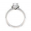 2.30 ct Ladies Round Cut Halo-Style Engagement Set Mounting