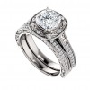 2.35 ct Ladies Cushion Cut Diamond Engagement Ring