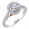 2.40 ct. Ladies Round Cut Diamond Royal Engagement Set