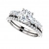 2.50 ct Ladies Round Cut Diamond  Engagement Ring Set