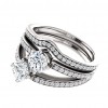 2.55 ct Ladies Round Cut Diamond Two Stone Engagement Ring